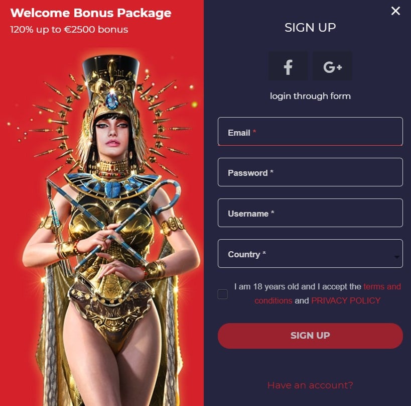 Casobet Sign Up